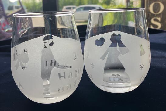 サンドブラストグラス作りコース」の体験ギフト。ROSE GLASS GALLERY