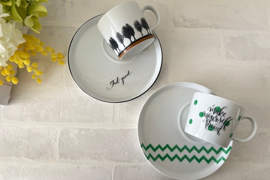 ポーセラーツ カフェプレート＆マグコース」の体験ギフト。cocotier