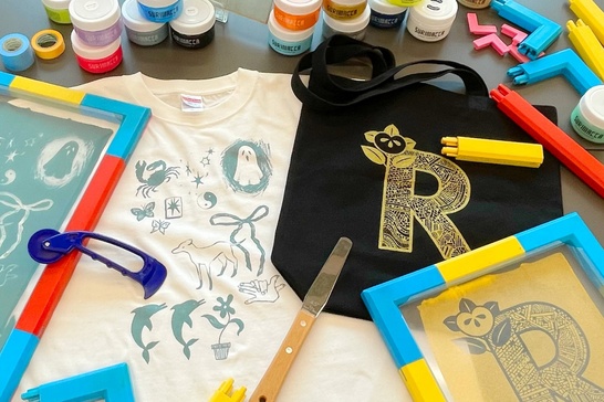 シルクスクリーンのトートバッグ＆Tシャツ作りコース」の体験ギフト