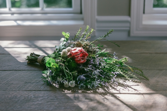 4.宿り木ブーケスワッグ ヤドリギ クリスマス 飾り