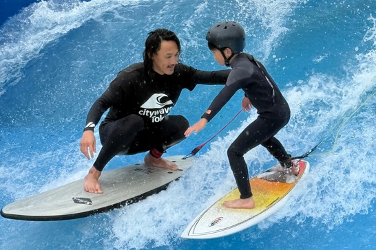 人工サーフィンビギナーコース」の体験ギフト。citywaveTokyo