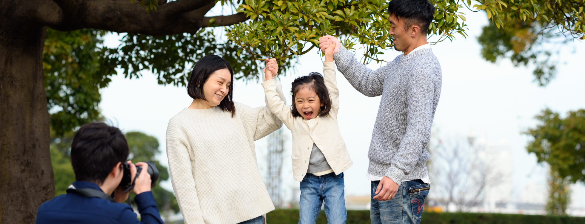 家族撮影の様子