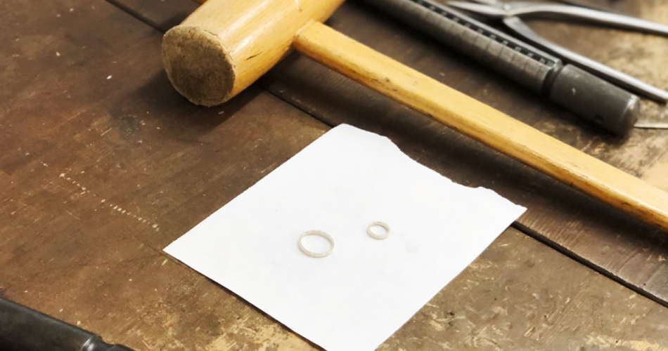 お揃いのシルバーリング