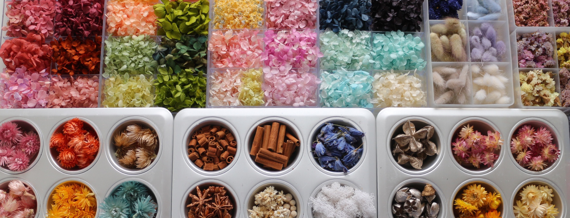 キャンドルづくりの素材