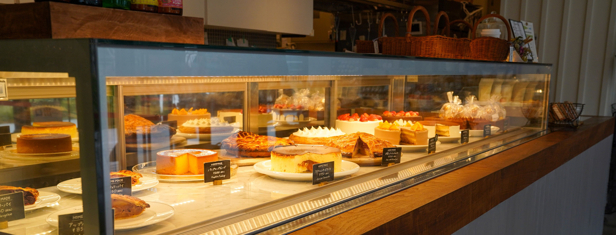 カフェのケーキ