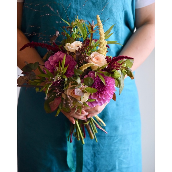 季節の花を束ねるブーケレッスンコース の体験ギフト グノシエンヌ 所要時間 90分 2人向け 徳島県 For2ギフト Green