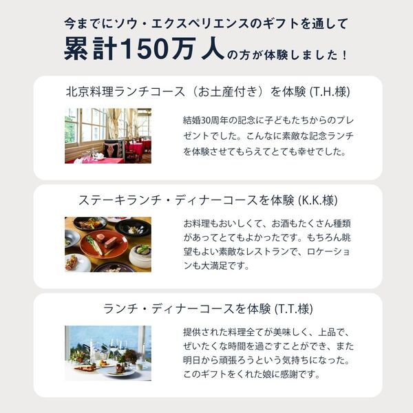 ペアの食事券ギフトなら、レストランギフト（RED）。特別な食事体験を